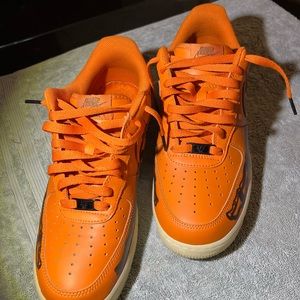Nike Air Force 1 skeleton Halloween size 10